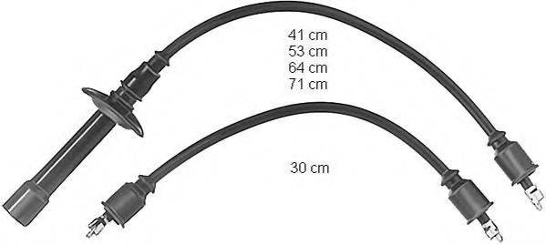 BERU ZEF446 Комплект дротів запалювання