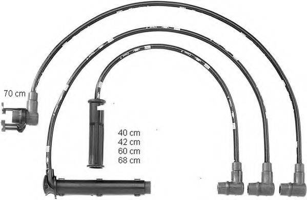 BERU ZEF737 Комплект дротів запалювання