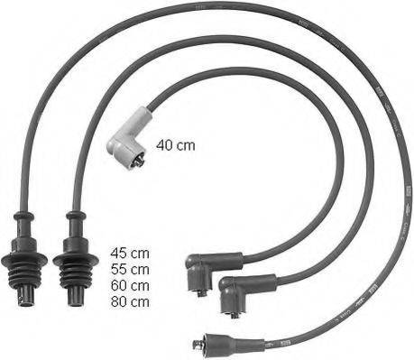 BERU ZEF745 Комплект дротів запалювання