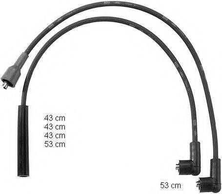 BERU ZEF778 Комплект дротів запалювання