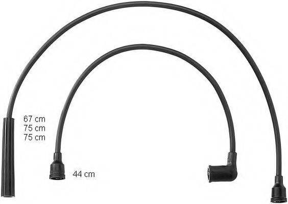 BERU ZEF827 Комплект дротів запалювання