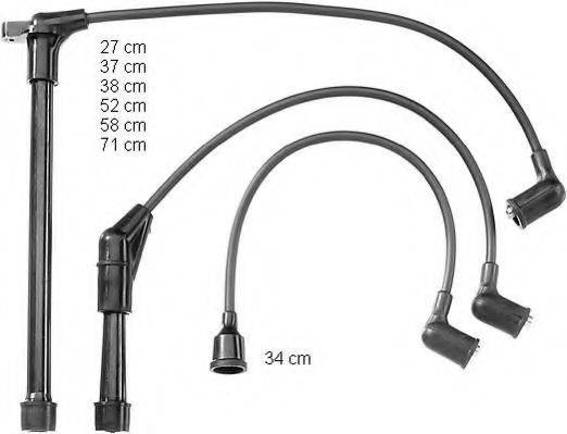 BERU ZEF900 Комплект дротів запалювання