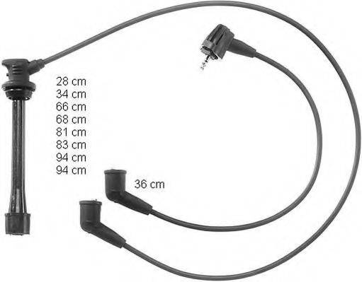 BERU ZEF943 Комплект дротів запалювання