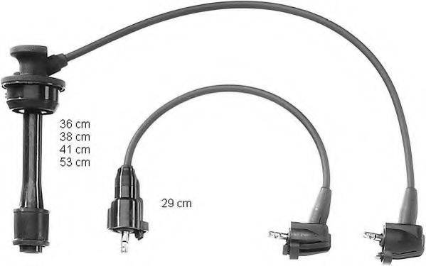 BERU ZEF944 Комплект дротів запалювання
