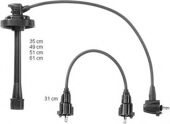 BERU ZEF945 Комплект дротів запалювання