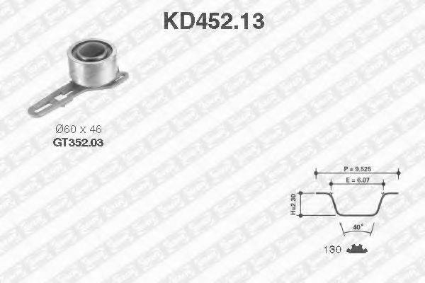 SNR KD45213 Комплект ременя ГРМ