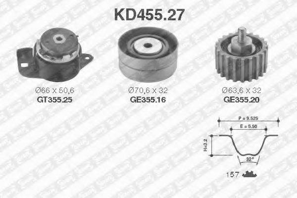 SNR KD45527 Комплект ременя ГРМ