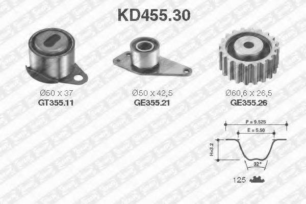 SNR KD45530 Комплект ременя ГРМ