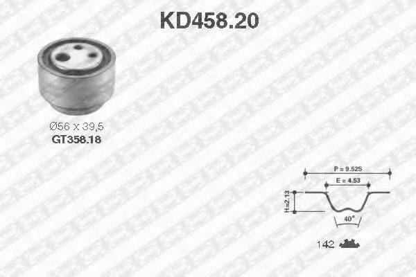 SNR KD45820 Комплект ременя ГРМ