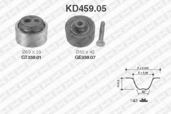 SNR KD45905 Комплект ременя ГРМ