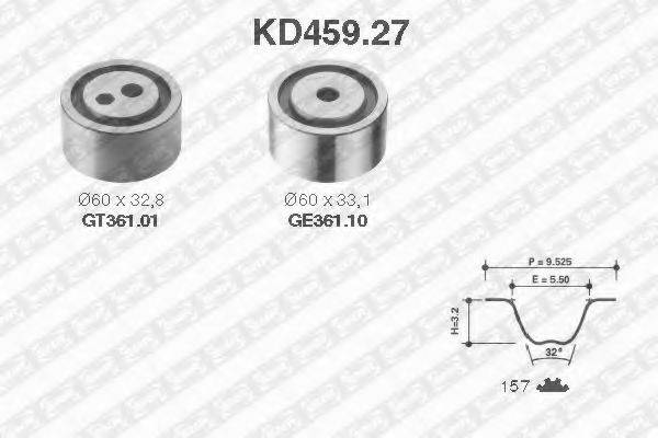 SNR KD45927 Комплект ременя ГРМ