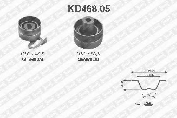 SNR KD46805 Комплект ременя ГРМ