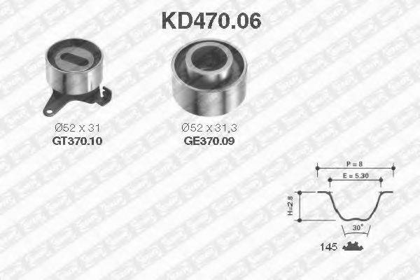 SNR KD47006 Комплект ременя ГРМ