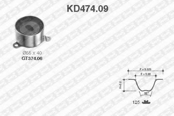 SNR KD47409 Комплект ременя ГРМ