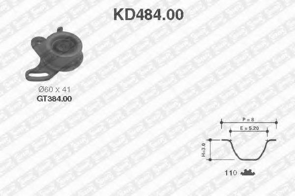 SNR KD48400 Комплект ременя ГРМ