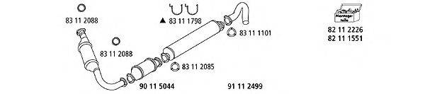 HJS VW1169 Система випуску ОГ