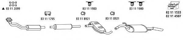 HJS VW965 Система випуску ОГ