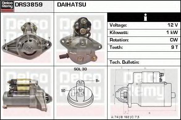 DELCO REMY DRS3859 Стартер