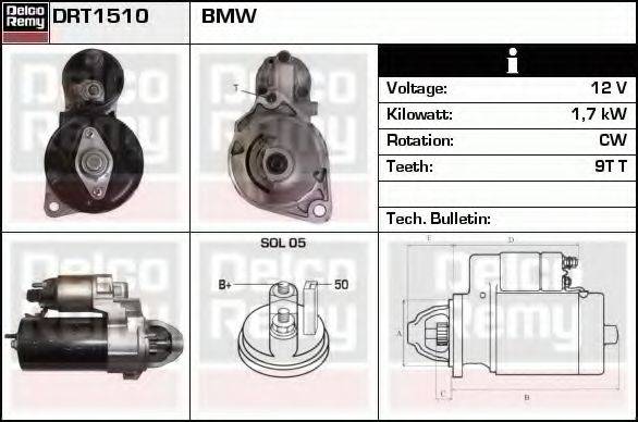 DELCO REMY DRT1510 Стартер