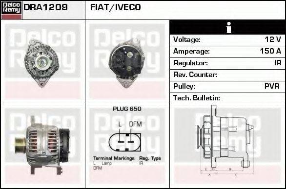 DELCO REMY DRA1209 Генератор