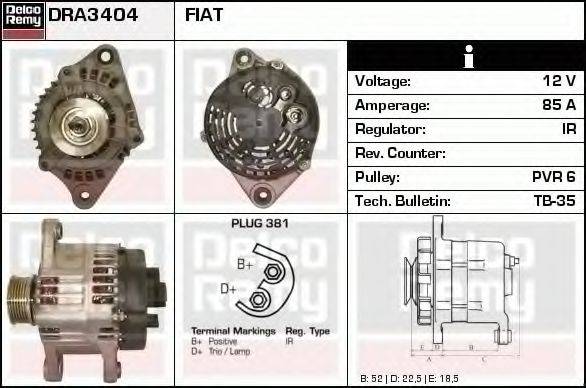 DELCO REMY DRA3404 Генератор