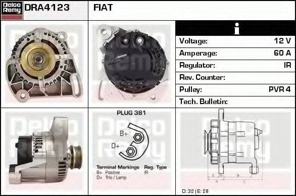 DELCO REMY DRA4123 Генератор