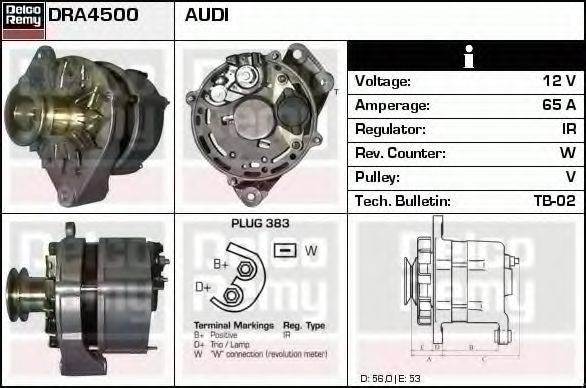 DELCO REMY DRA4500 Генератор