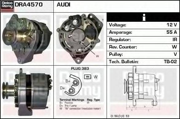 DELCO REMY DRA4570 Генератор