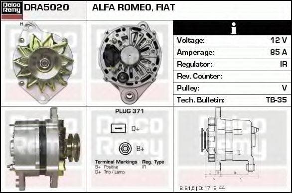 DELCO REMY DRA5020 Генератор