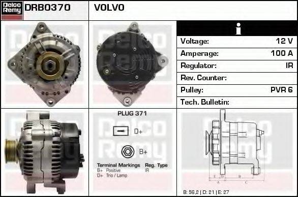 DELCO REMY DRB0370 Генератор