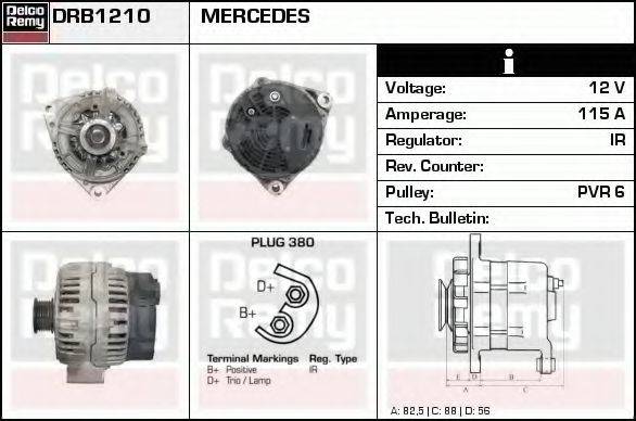 DELCO REMY DRB1210 Генератор