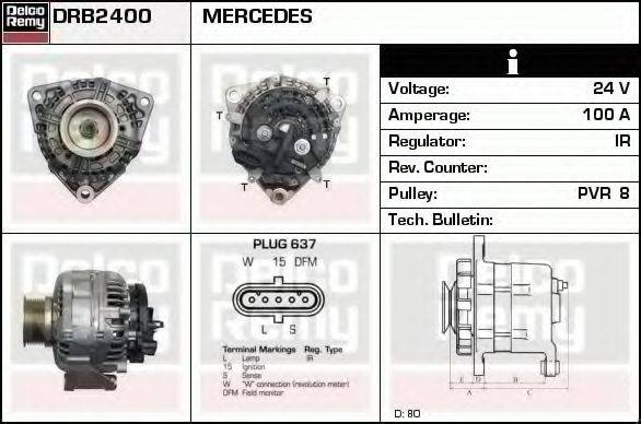 DELCO REMY DRB2400 Генератор