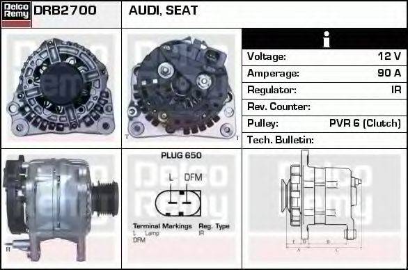 DELCO REMY DRB2700 Генератор