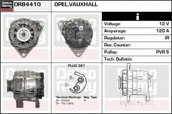 DELCO REMY DRB4410 Генератор