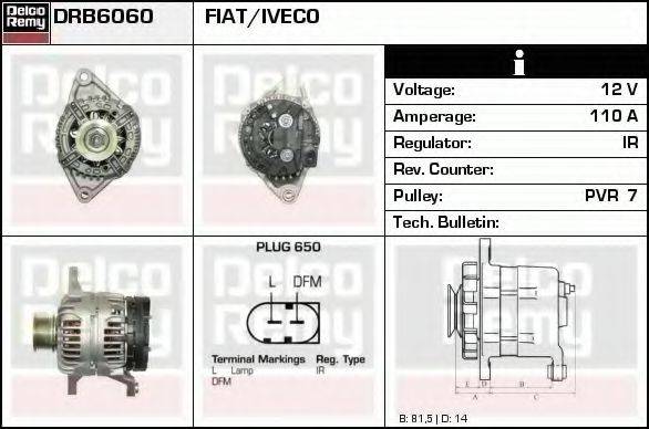 DELCO REMY DRB6060 Генератор