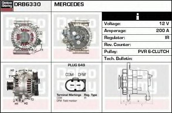 DELCO REMY DRB6330 Генератор