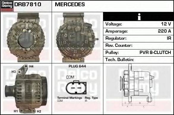 DELCO REMY DRB7810 Генератор