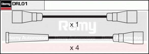 DELCO REMY DRL01 Комплект дротів запалювання