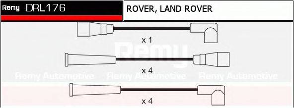 DELCO REMY DRL176 Комплект дротів запалювання