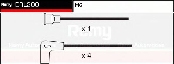 DELCO REMY DRL200 Комплект дротів запалювання