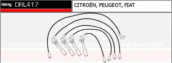 DELCO REMY DRL417 Комплект дротів запалювання