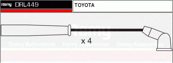 DELCO REMY DRL449 Комплект дротів запалювання