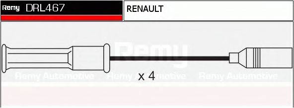 DELCO REMY DRL467 Комплект дротів запалювання