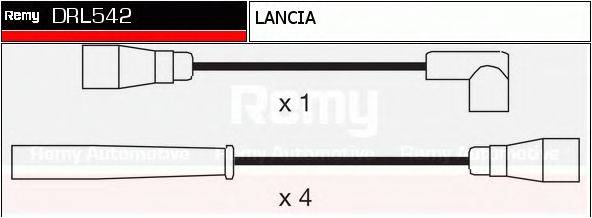 DELCO REMY DRL542 Комплект дротів запалювання