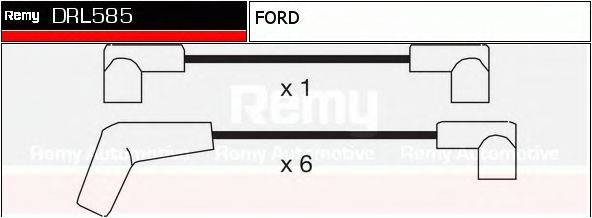 DELCO REMY DRL585 Комплект дротів запалювання