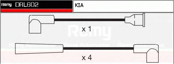 DELCO REMY DRL602 Комплект дротів запалювання