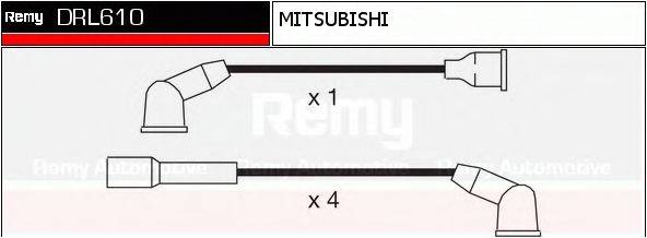 DELCO REMY DRL610 Комплект дротів запалювання