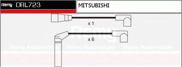 DELCO REMY DRL723 Комплект дротів запалювання