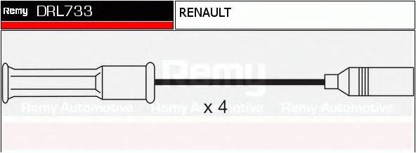 DELCO REMY DRL733 Комплект дротів запалювання