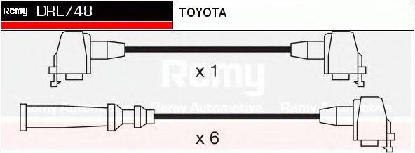 DELCO REMY DRL748 Комплект дротів запалювання